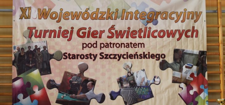 XI WOJEWÓDZKI INTEGRACYJNY TURNIEJ GIER ŚWIETLICOWYCH W SZCZYTNIE