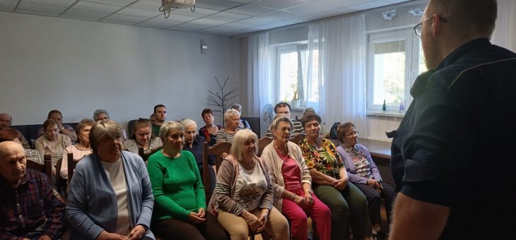 Bezpieczny senior – spotkanie z przedstawicielem Policji.